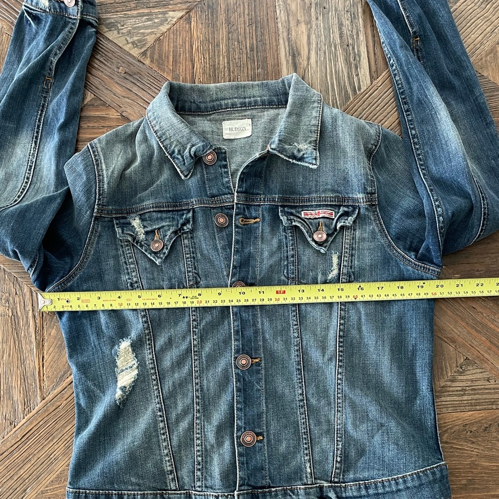 Hudson ‘Signature’ Jean Jacket Vintage Napoli SZ L - Picture 9 of 10